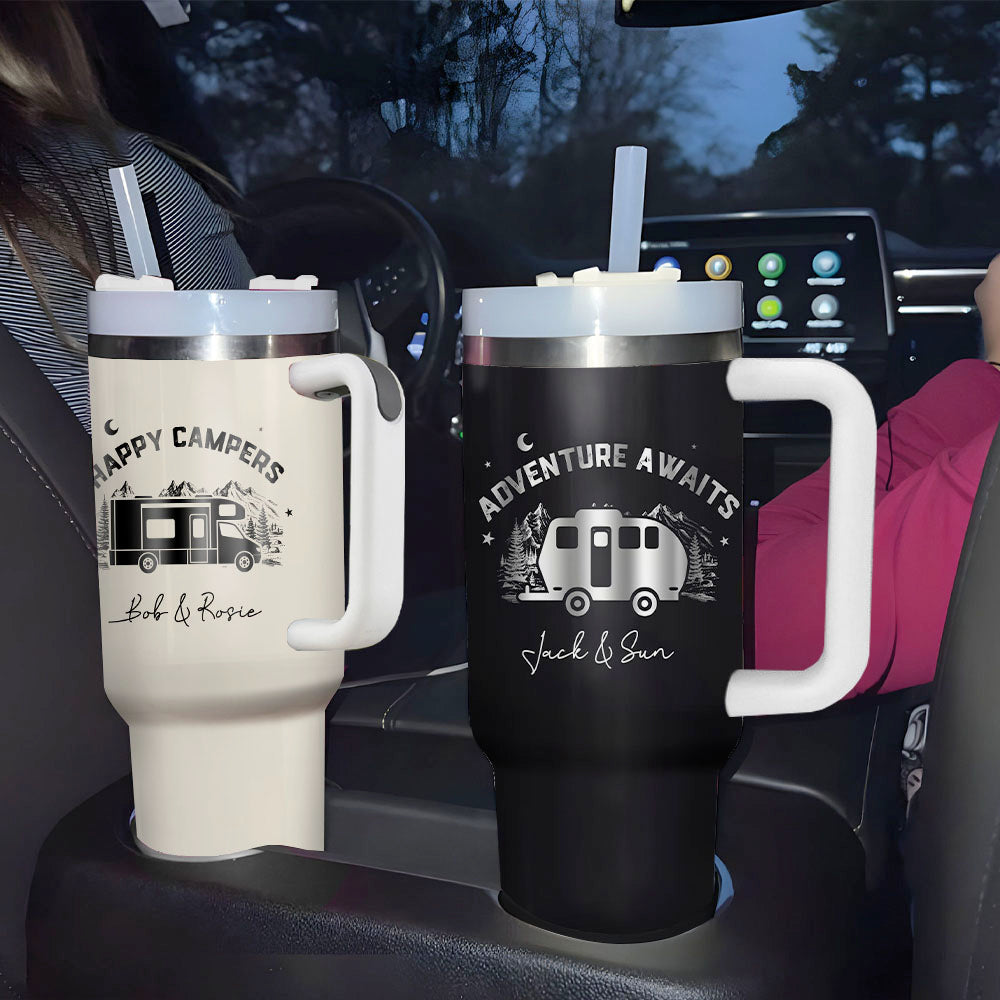 Personalized 40oz Tumbler - Gift For Campings Lovers - Custom RV Camping Yoycol