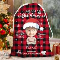 Thumbnail for Personalized Christmas Bag - Christmas Gift For Family - Merry Christmas Funny Face Photo AB