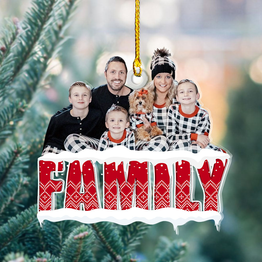 Personalized Acrylic Ornament - Gift For Family - Photo Family Is A Gift AC