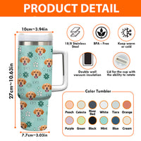 Thumbnail for Personalized 40oz Tumbler - Gift For Pet Lovers - Magic Retro Dog Cat Photo Yoycol