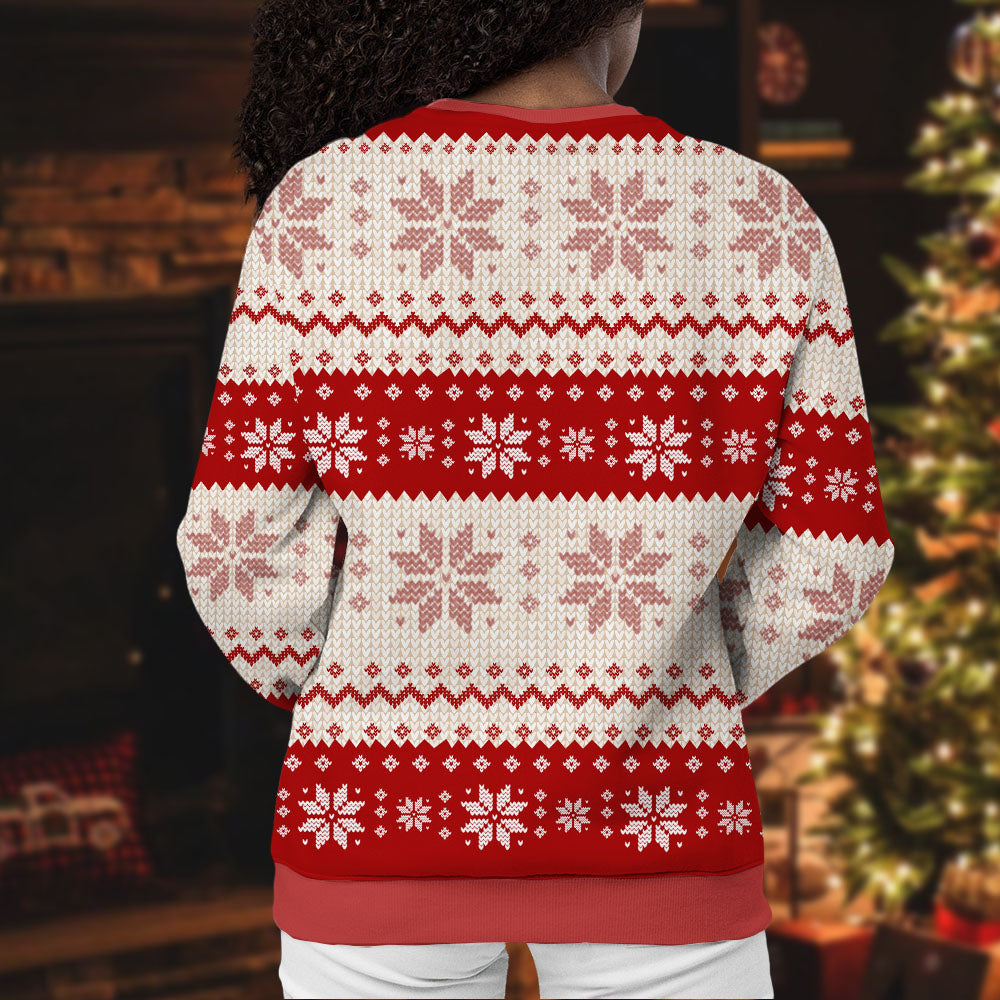 Personalized Ugly Christmas Sweater - Christmas Gift For Family - Funny Family Photo AB