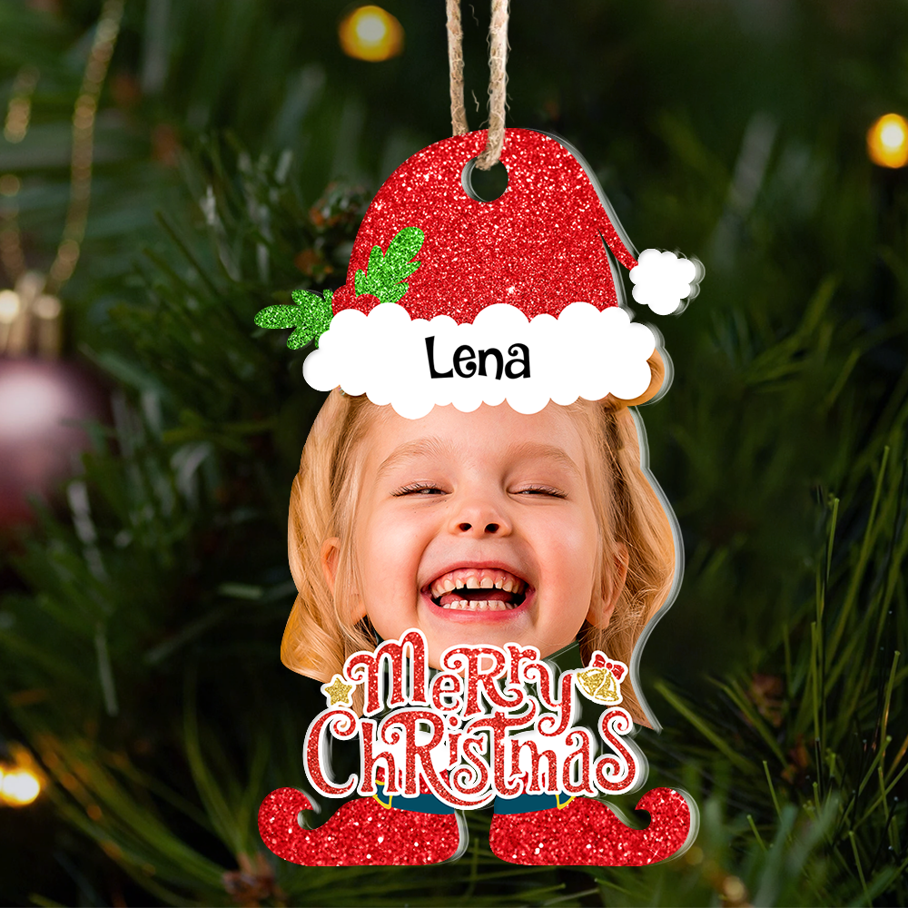 Personalized Acrylic Ornament - Christmas Gift For Family - Face Photo Christmas Costumes FC