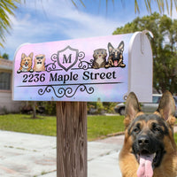 Thumbnail for Custom Royal & Vintage Dog Cat Magnetic Mailbox Cover, Pet Lover Gift AF
