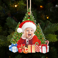 Thumbnail for Personalized Acrylic Ornament - Christmas Gift For Family - Upload Photo Christmas Tree Gift AC