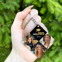 Thumbnail for Personalized Graduation Cap Shaped Keychain With Growing-Up Photos, A Unique Graduation Keepsake Gift For 2025 Seniors