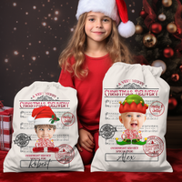 Thumbnail for Personalized Santa Sack - Christmas Gift For Family - Face Photo Jingle Bell Song AB