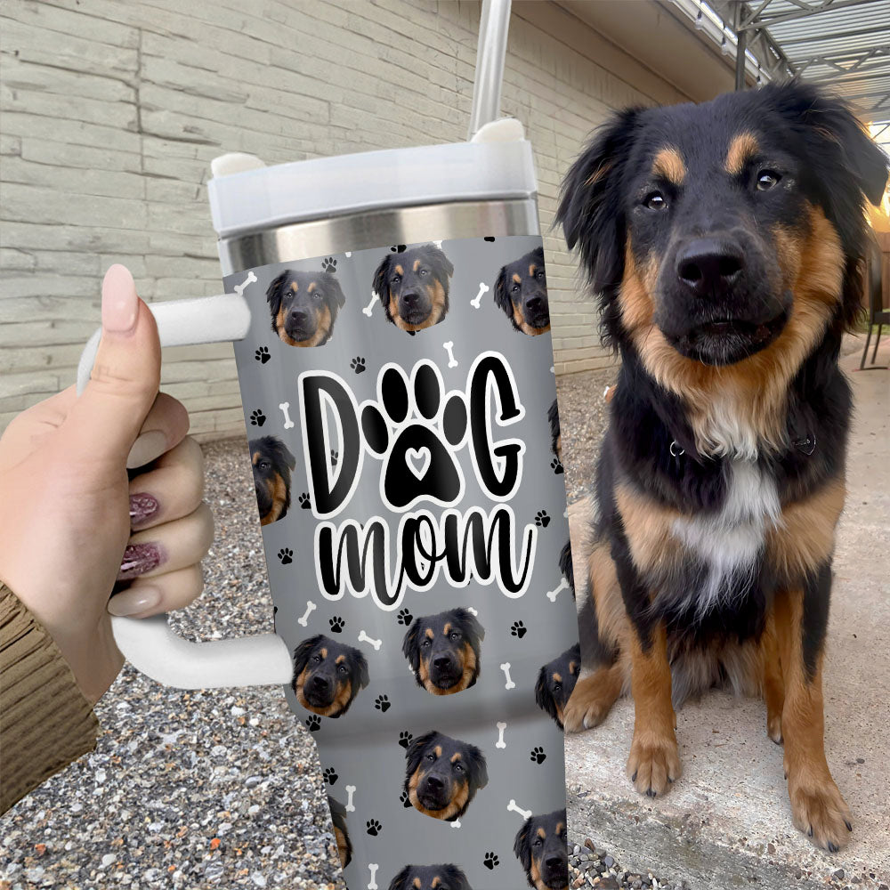 Personalized 40oz Tumbler - Gift For Pet Lovers - Dog Mom Dog Cat Photos Yoycol