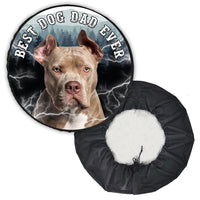 Thumbnail for Personalized Photo Best Dog Dad Dog Mom Ever Retro Spare Tire Cover, Gift For Pet Lovers JonxiFon