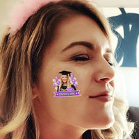 Thumbnail for Personalized Congrats Class of 2025 Glitter Balloons Graduation Party Tattoos FC