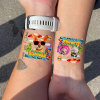 Thumbnail for Personalized Photo Dog Days Of Summer Temporary Tattoos, DIY Dog Lover Gifts JonxiFon