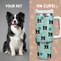 Thumbnail for Personalized 40oz Tumbler - Gift For Pet Lovers - Magic Retro Dog Cat Photo Yoycol