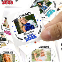 Thumbnail for Custom Proud Family 2025 Photo Graduation Perforated Roll Stickers, Graduation Labels & Party Supply JonxiFon