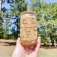 Thumbnail for Personalized Pet Photo & Name Summer Glass Bottle/Frosted Bottle With Lid & Straw, Best Gift For Dog Cat Lovers AF