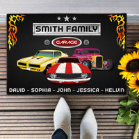 Thumbnail for Personalized Garage Car Dad Family Name House Doormat, House Decor AB