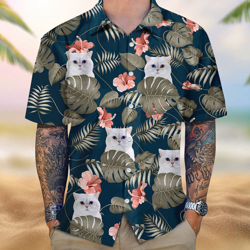Custom Pet Face Hawaiian Shirt, Dog Lover Gift AI