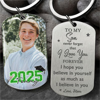 Thumbnail for Custom I Hope You Believe In Yourself Photo Graduation Metal Keychain, Graduation Gift