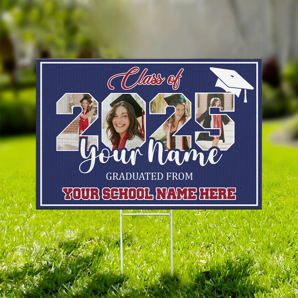 Personalized Graduate 2025 Graduation Lawn Sign, Graduation Gift
