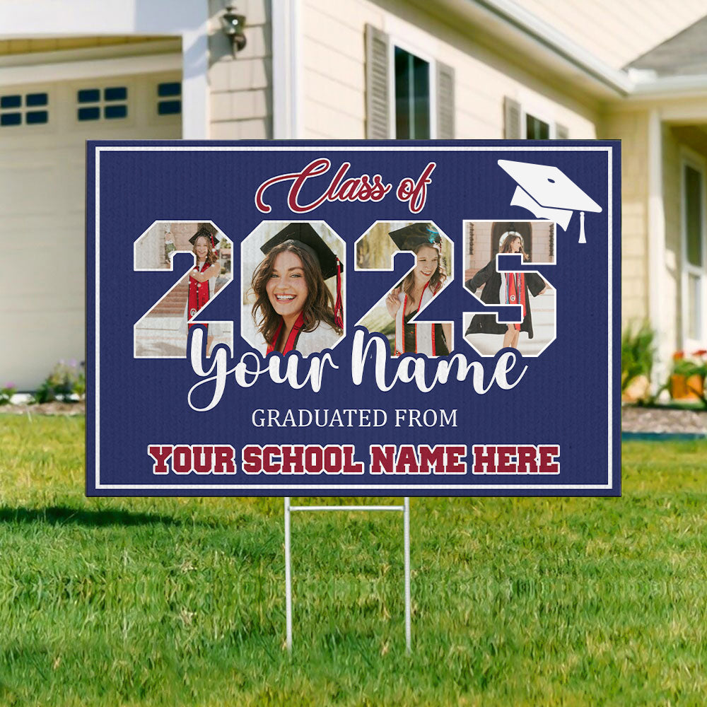 Personalized Graduate 2025 Graduation Lawn Sign, Graduation Gift