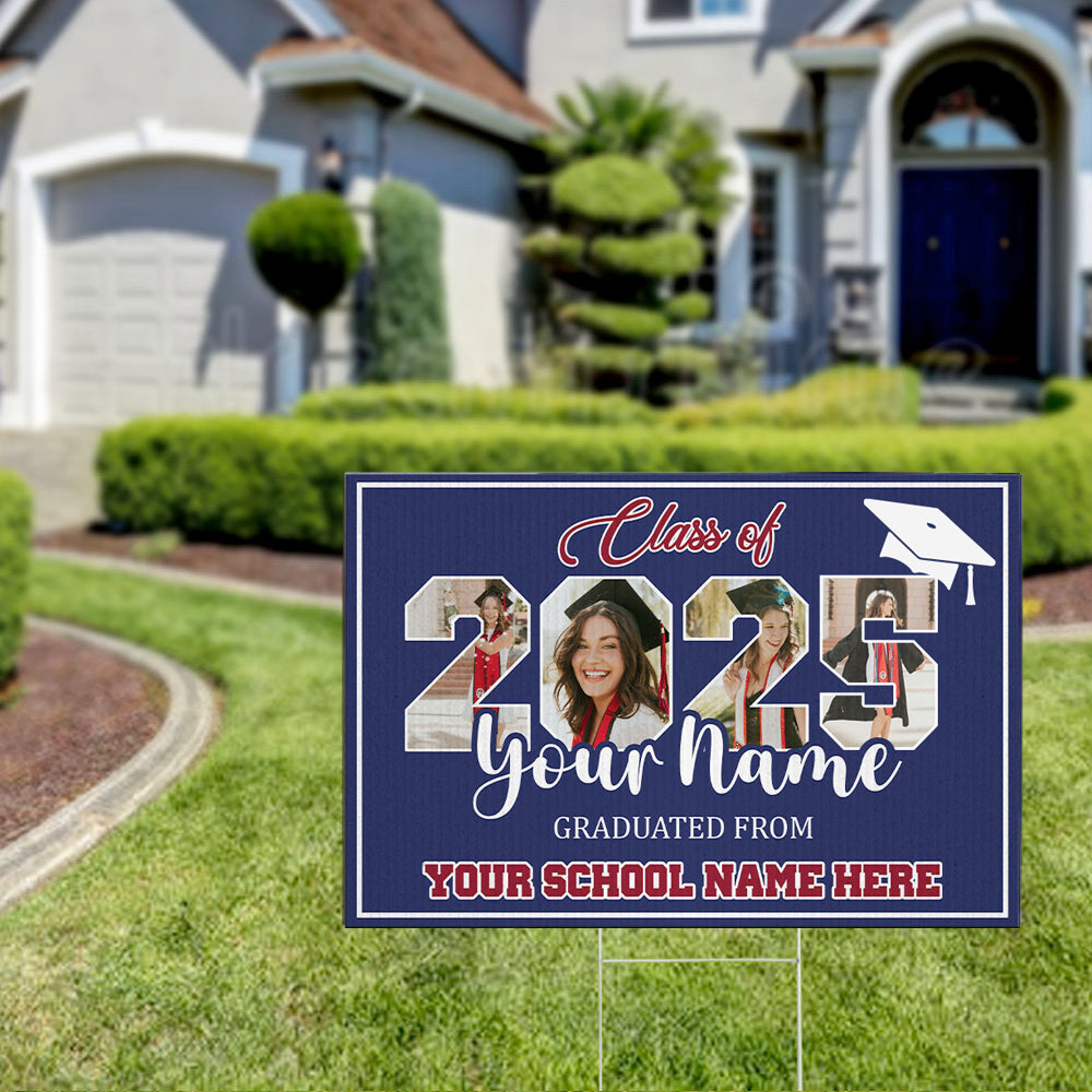 Personalized Graduate 2025 Graduation Lawn Sign, Graduation Gift