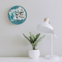 Thumbnail for Personalized Hookin Aint Easy Fishing Wall Wooden Clock, Gift For Family FC