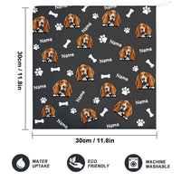 Thumbnail for Custom Dog Pattern Hand Towel, Pet Lover Gift JonxiFon