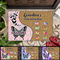 Thumbnail for Grandma's Little Butterflies - Personalized Hologram Doormat, Mother's Day AB