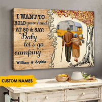 Thumbnail for I Want To Hold Your Hand At 80 Personalized Canvas AK