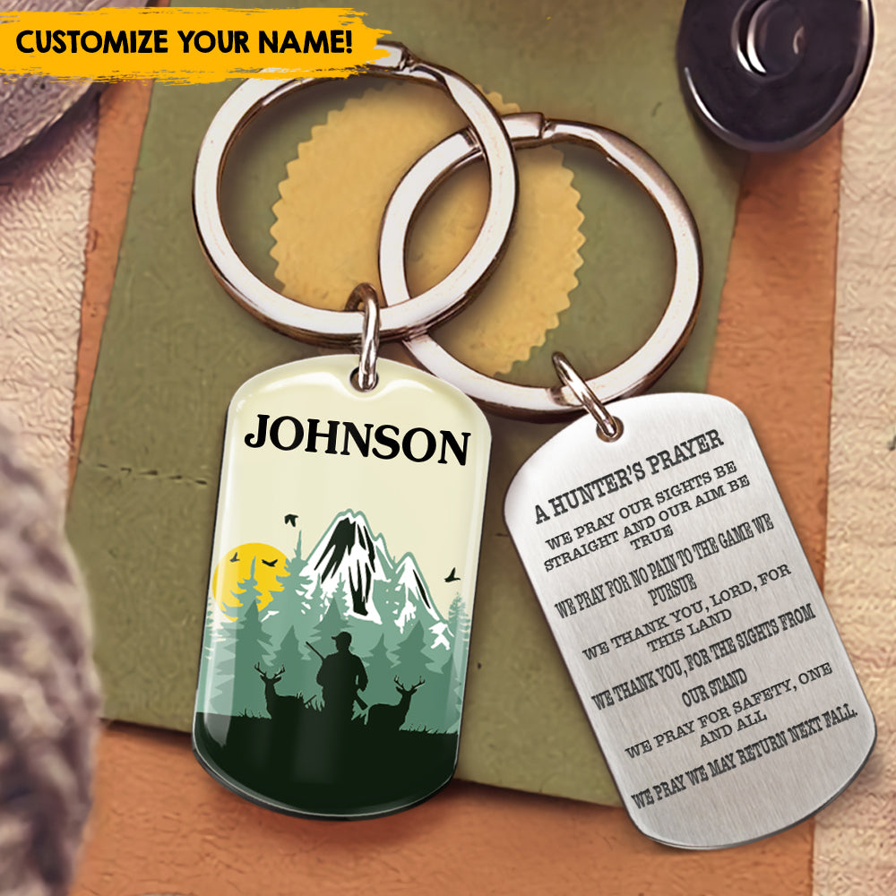 A Hunter's Prayer - Personalized Keychain For Hunting Lovers AA