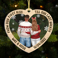 Thumbnail for From First Kiss Till Last Breath Personalized Love Couple Printed Acrylic Ornament AE
