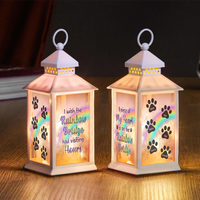 Thumbnail for Personalized Dog Cat Memorial Rainbow Bridge Lantern, Sympathy Gift For Pet Lovers FC