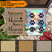 Thumbnail for A Little Bit Of Heaven - Personalized Doormat, Memorial Gift For Dog, Cat Lovers AB