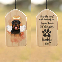 Thumbnail for Custom Angel Dog Cat With Wings Memorial Wind Chime, Memorial Gift AZ