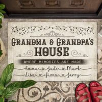 Thumbnail for Grandma & Grandpa House Where Memories Are Made - Personalized Doormat AB