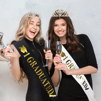 Thumbnail for 2024 Graduated Satin Sash Glitter Crown FC