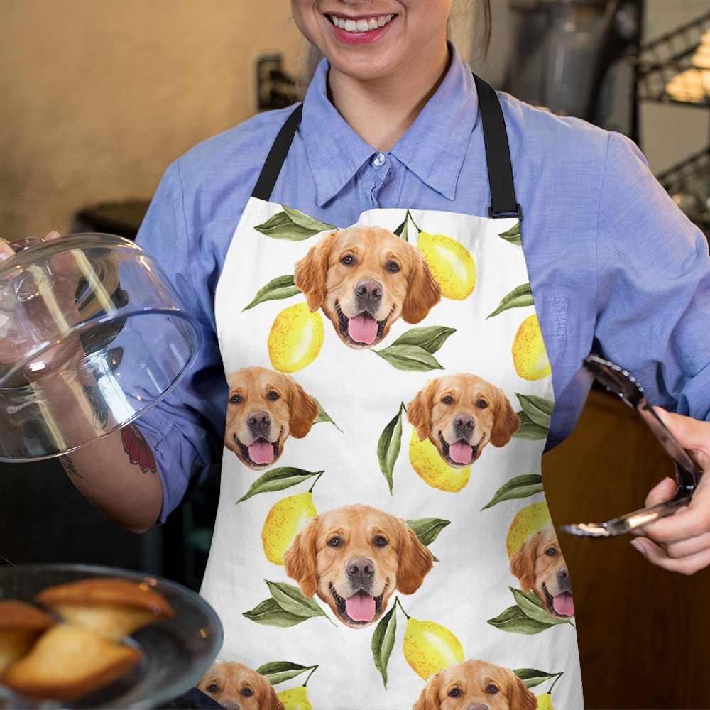 Custom Food Is Everything Photo Apron, Pet Lover Gift AI