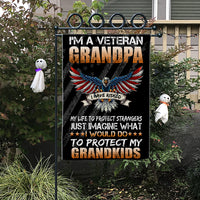 Thumbnail for Veteran Grandpa Flag,Gifts for Grandpa, Father's day AD