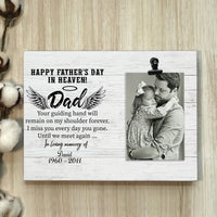 Thumbnail for Happy Father's day in heaven - Personalized Photo clip frame AA