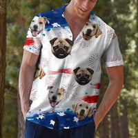 Thumbnail for Independence Day Dog Face - Hawaiian Shirt AI