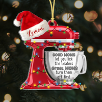 Thumbnail for Personalized Best Mom Ever Printed Acrylic Ornament, Christmas Gift For Cooking Lover AE
