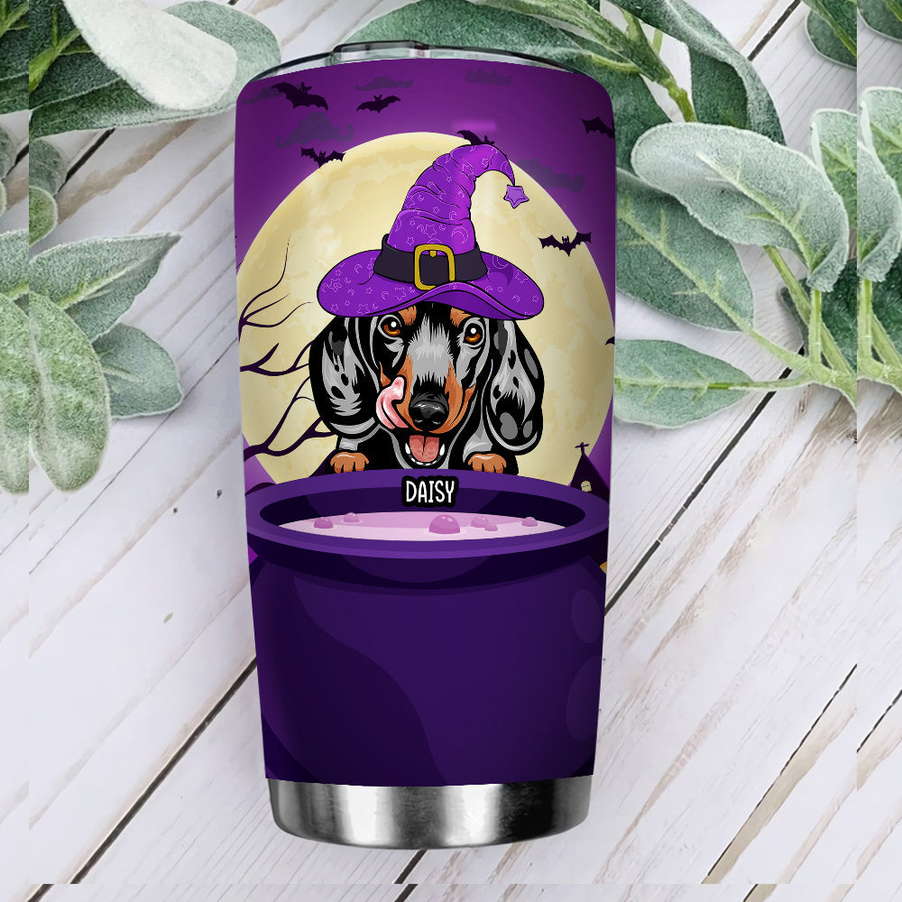 I Put A Spell On You Custom Tumbler, DIY Gift For Dog Lovers AA