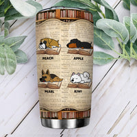 Thumbnail for A Girl Loved Books Dogs Custom Tumbler, DIY Gift For Dog Lovers AA