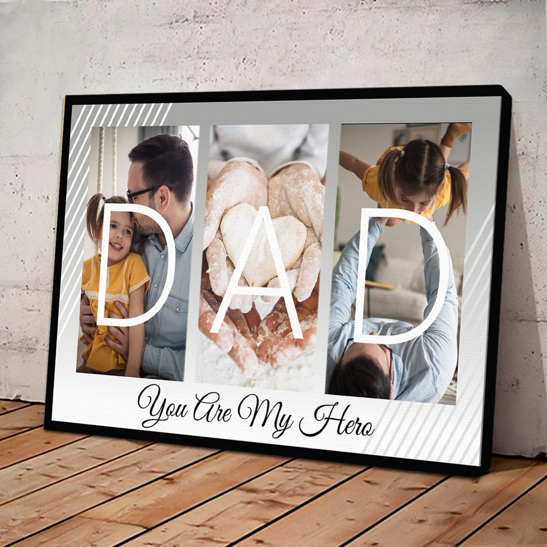 Dad you are my hero - Personalized Canvas AK
