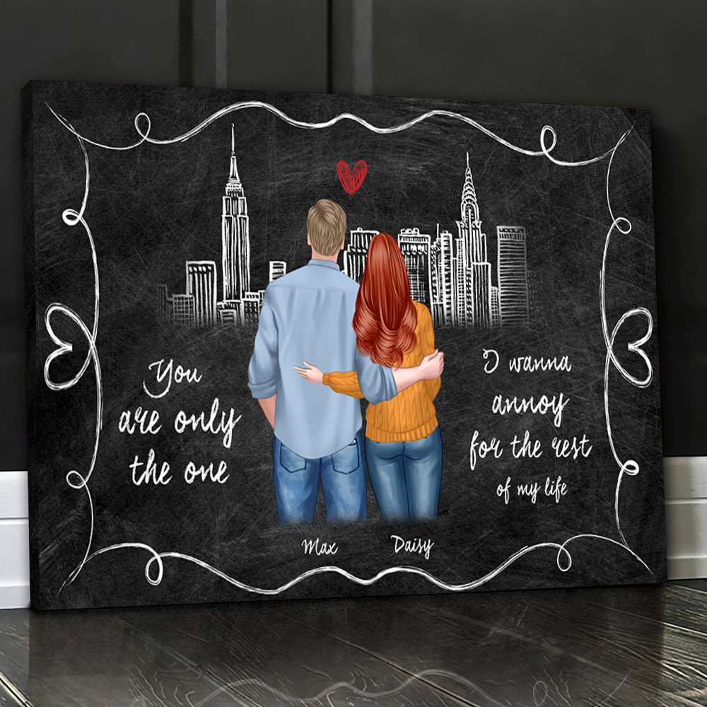 Personalized You Are The Only One Couple Poster/Canvas, Valentine's Day Gift CHI-YEN