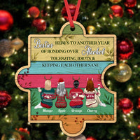 Thumbnail for Personalized You Are My Missing Piece Besties Friends, Customized Holiday Ornament AE