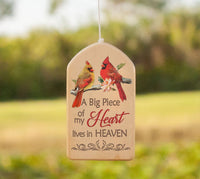Thumbnail for A big piece of my HEART lives in HEAVEN - Personalized Wind Chimes AZ