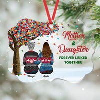 Thumbnail for Personalized Mom Grandma Tree Daughters Acrylic Benelux Ornament, Customized Holiday Ornament AE