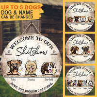 Thumbnail for The Shitshow - Hope You Brought Alcohol, Door Sign For Dog Lover's Home Z