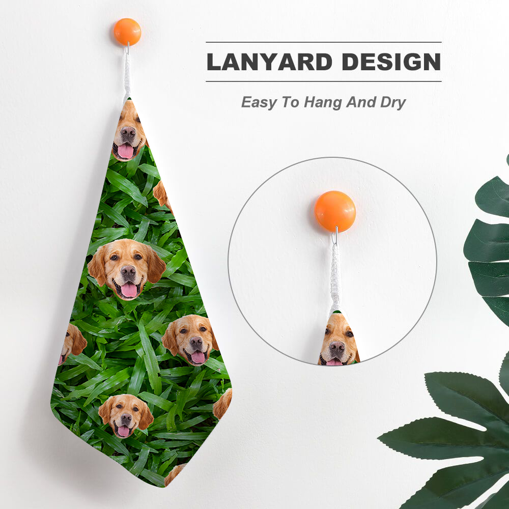 Custom Food Is Everything Dog Cat Photo Hand Towel, Pet Lover Gift JonxiFon