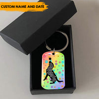 Thumbnail for Meet You At The Rainbow Bridge - Personalized 2-sided Keychain, Pet Memorial Gift AA