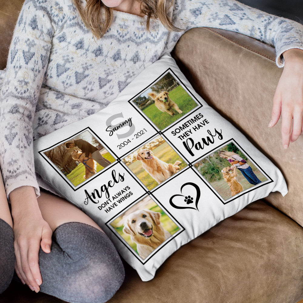 Pet Memorial Loved Beyond Words - Personalized Pillow AD